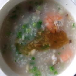 鲜虾香菇大米粥的做法[图]