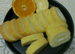 橙味奶油蛋糕卷
