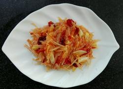 土豆丝炒西红柿～家常菜