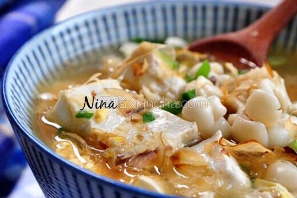 nina囡囡健康功效豆腐:清热泻火鸡蛋:护眼明目食材用料味噌汤的做法小