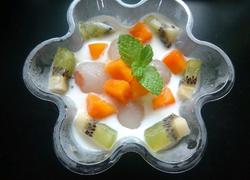 荔枝水果酸奶冰