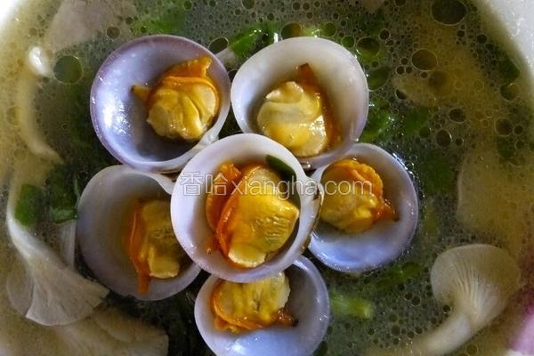 花蛤菌菇汤