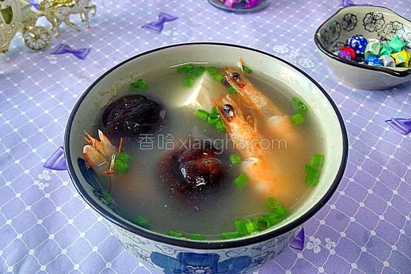 香菇海虾豆腐汤