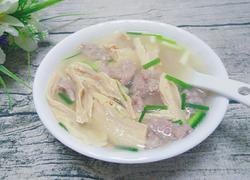 腐竹肉片汤