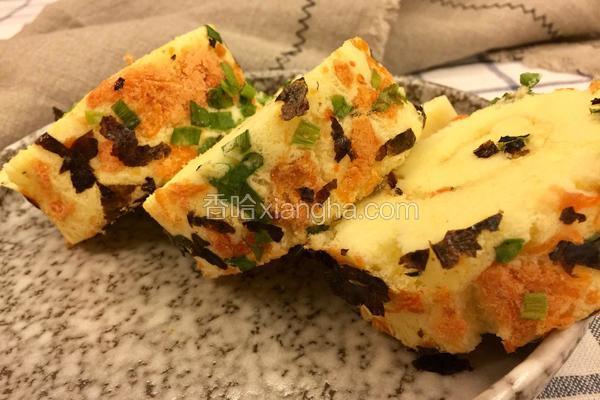 香葱海苔肉松蛋糕卷