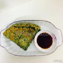 茼蒿鸡蛋饼