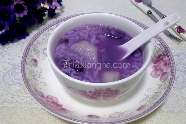 紫薯糯米山药粥