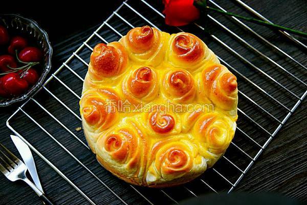 浪漫情怀必做的玫瑰花面包