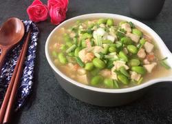 毛豆虾仁烩豆腐
