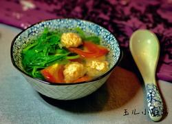 豌豆尖肉丸汤
