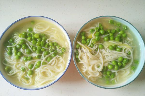 豌豆鸡汤面