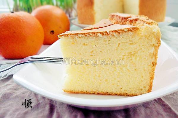 8寸香橙酸奶戚风蛋糕