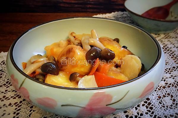 蟹味菇煨日式豆腐
