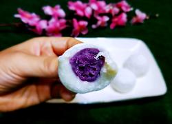 麻薯(紫薯馅）#夏季爽口甜品
