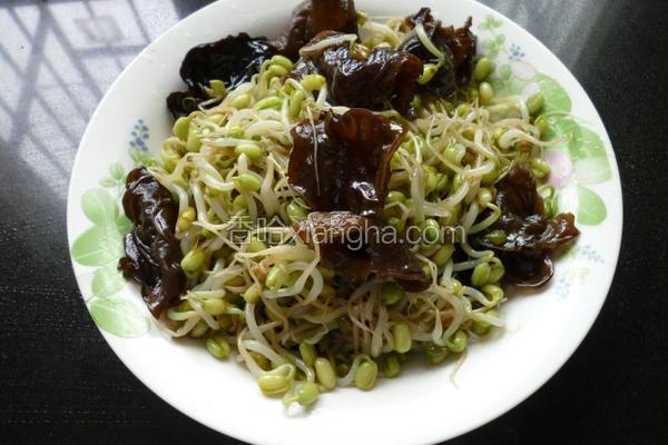 黑木耳炒豆芽
