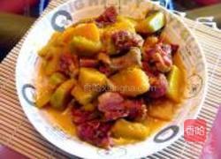 南瓜焖腊鸭腿的做法图解6