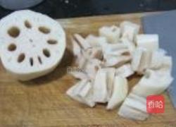 五花肉焖莲藕的做法图解4