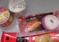 培根金枪鱼意面的做法图解1