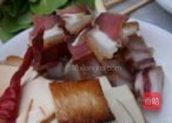 腊肉炒香干的做法图解3