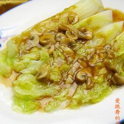 蚝油蘑菇娃娃菜的做法[图]