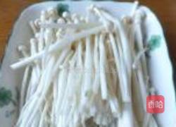 萝卜苗拌银针菇的做法图解4