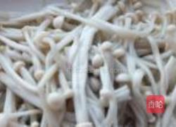 萝卜苗拌银针菇的做法图解6