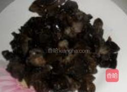 小油菜炒黑木耳的做法图解2