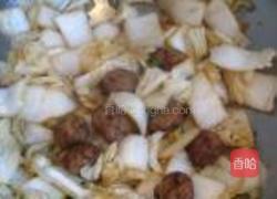 白菜炖肉丸的做法图解7