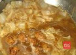 白菜炖肉丸的做法图解8