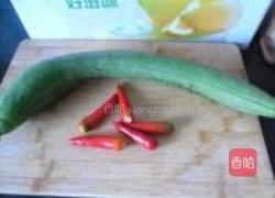 红椒丝瓜的做法图解1