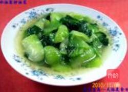 清水油盐炒油菜的做法图解16