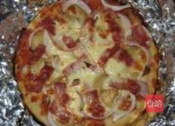 杏鲍菇培根披萨的做法图解15