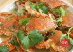 红烧花蟹的做法图解6