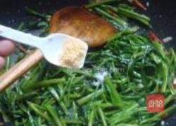 椒丝腐乳炒通菜的做法图解5
