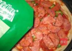 奥尔良烤火腿披萨的做法图解8