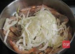 卷心菜炒虾的做法图解5
