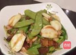 荷兰豆炒大蒜的做法图解8