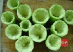 蟹黄蒸丝瓜的做法图解2