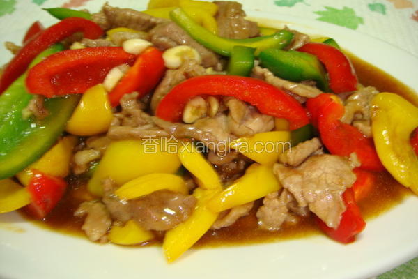 彩椒蚝油炒肉片