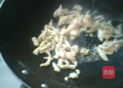 蒜薹鸡丝的做法图解3