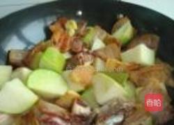 青萝卜炖腊肉的做法图解7