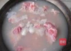 脊骨炖小白菜的做法图解4