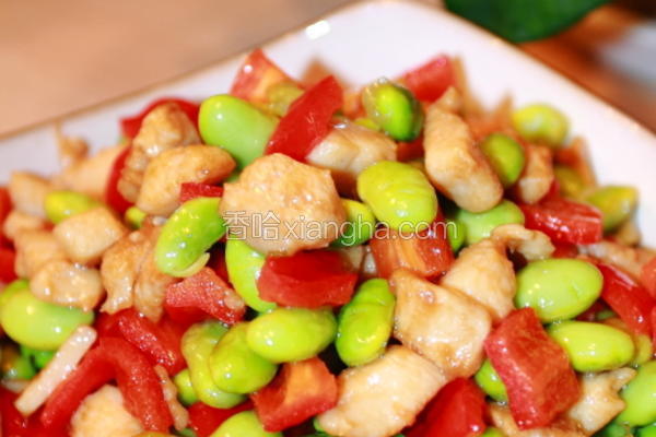 青豆鸡丁