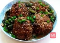 红烧狮子头的做法图解13