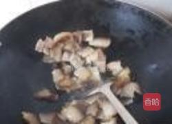 红椒四季豆炒腊肉的做法图解5