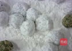 水晶荠菜圆子的做法图解3