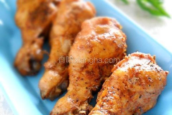 微波香辣红酒鸡腿