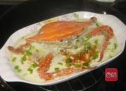 梭子蟹蒸鸡蛋的做法图解10