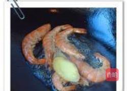 虾炒娃娃菜的做法图解4