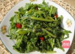 油泼茼蒿的做法图解9